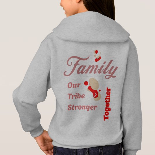 Familie: Onze stam, samen sterker Kinder T-shirts (Achterkant)