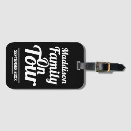 Familie op de Bagagelabel van de Tour Holiday