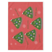 Familie op Kerstboom Tafelkleed (Voorkant)