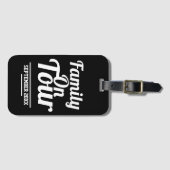 Familie op Tour Holiday Bagagelabel (Voorkant (horizontaal))