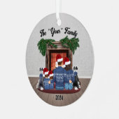 Familie ornament 2 yound boys (Voorkant links)