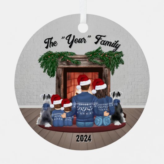 Familie ornament 2 yound boys (Voorkant)