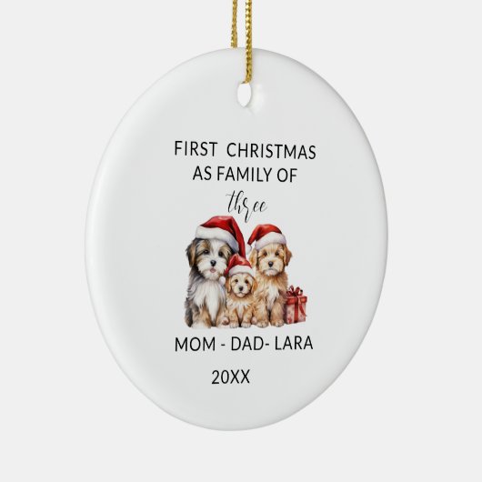 Familie ornament als kerstboom decoratie (Rechts)