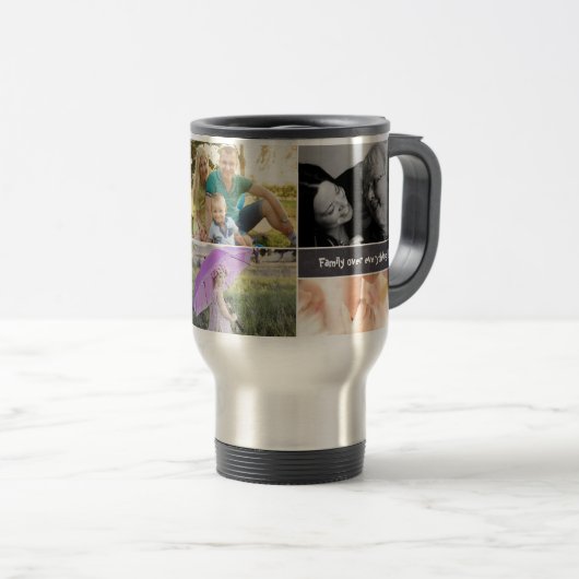 Familie over alles reisbeker (Voorkant rechts)