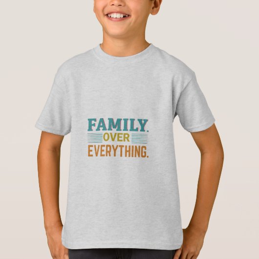 Familie over alles t-shirt (Voorkant)