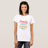 Familie over alles t-shirt (Voorkant volledig)