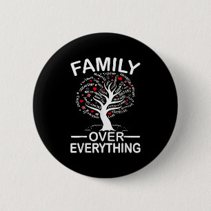 Familie over alles wat overeenkomt met familiereün ronde button 5,7 cm