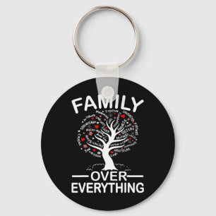 Familie over alles wat overeenkomt met familiereün sleutelhanger