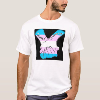 Familie overstijgt T-shirt Logo (zwart)