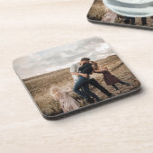 Familie Paar Foto Bier Onderzetter (Linkerzijde)