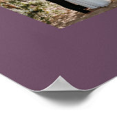 Familie paarse elegante moderne minimale fotocolla poster (Hoek)