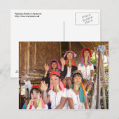 familie Padaung Briefkaart (Voorkant / Achterkant)