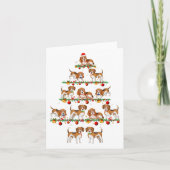 Familie Pajama stelt kerstcadeau voor elkaar Kaart (Voorkant)