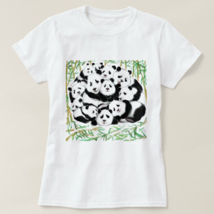 Familie Panda's T-shirt Grappig