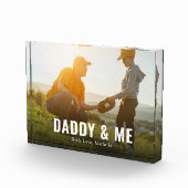 Familie papa citaat foto typografie (Rechts)