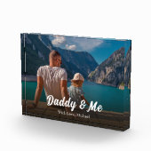 Familie papa en ik citaat eenvoudig fotoblokken (Rechts)