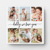 Familie Papa - Vaderdag Fotocollage Fotoplaat (Voorkant)