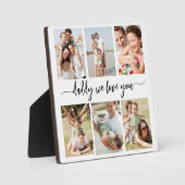 Familie Papa - Vaderdag Fotocollage Fotoplaat (Voorkant)