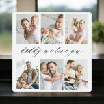 Familie Papa - Vaderdag Fotocollage Fotoplaat<br><div class="desc">Vier je vader met de "Best Dad Ever" Vaderdag Photo Collage Plaque, een welgemeend eerbetoon aan het man dat de wereld voor je betekent. Deze prachtig vervaardigde plaquette is voorzien van een hoogwaardige, aanpasbare fotocollage, waarmee u gekoesterde herinneringen en speciale momenten kunt laten zien. De collage is elegant gerangschikt rond...</div>