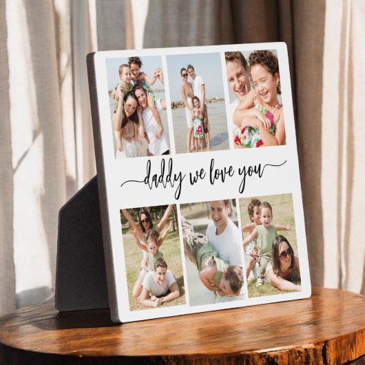 Familie Papa - Vaderdag Fotocollage Fotoplaat