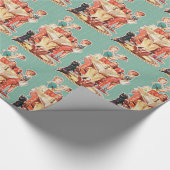  familie papa vaders dag verjaardag cadeaupapier (Hoek)