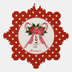 Familie Papier Ornament Kerst Kaart