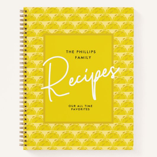 Familie Personaliseer Naam Recept Boek (Voorkant)