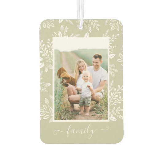 FAMILIE - Persoonlijke fotoauto Luchtverfrisser (Achterkant)