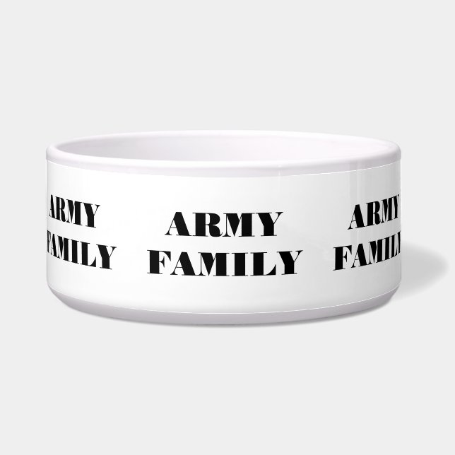 familie Pet Bowl Navy Voerbakje (Voorkant)