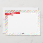 FAMILIE PHOTO CHRISTMAS modern, vrolijk Feestdagenkaart (Achterkant)