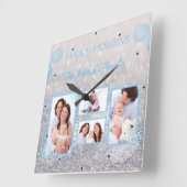 Familie PHOTO-kerstavond Vierkante Klok (Hoek)