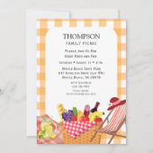 Familie Picknick Barbecue Grillen Kaart (Voorkant)