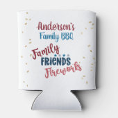 Familie Picknick Juli 4th Achtertuin BBQ Blikjeskoeler (Achterkant)