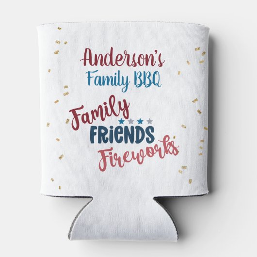 Familie Picknick Juli 4th Achtertuin BBQ Blikjeskoeler (Achterkant)