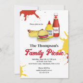 Familie Picknick Zomer BBQ Custom Kaart (Voorkant)