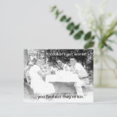  familie Picnic Briefkaart (Staand voorkant)