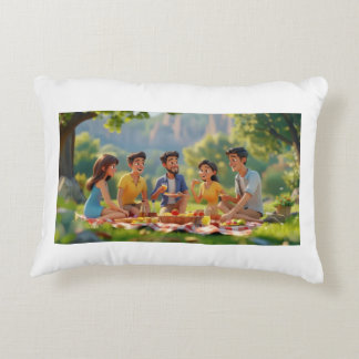 Familie Picnic Point Design Pellow Accent Kussen