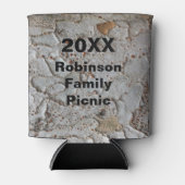 Familie Picnic Rustic Tree Bark Foto Keepomwille Blikjeskoeler (Voorkant)