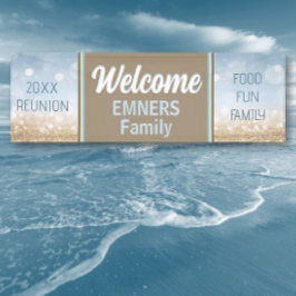 FAMILIE PLEZIER! Aangepaste familiereünie banner