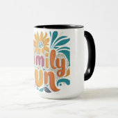 Familie plezier mok (Voorkant rechts)