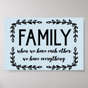 Familie Poster
