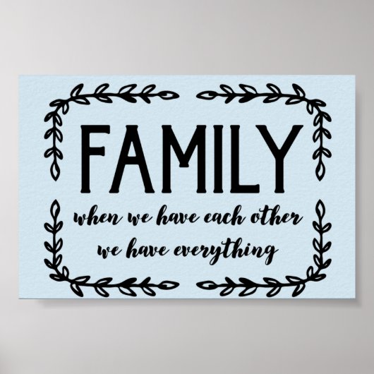 Familie Poster (Voorkant)