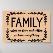 Familie Poster (Voorkant)