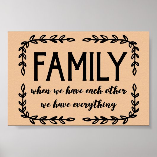 Familie Poster (Voorkant)