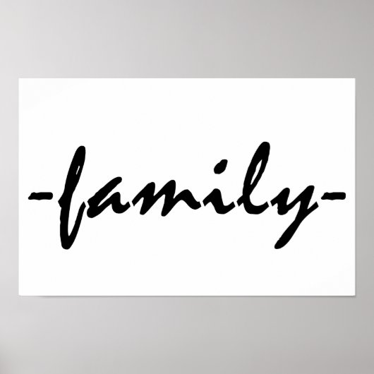 Familie Poster (Voorkant)