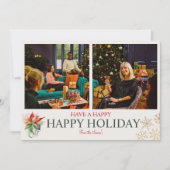 Familie Prettige Feestdagen Kaart (Voorkant)