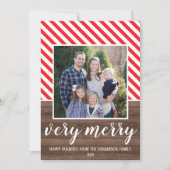 Familie Prettige Feestdagen Kerst Foto Kaart (Voorkant)