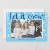 Familie Prettige feestdagen kerstfotokaart Feestdagenkaart (Voorkant)