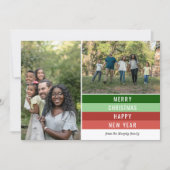 Familie Prettige feestdagen kerstfotokaart Feestdagenkaart (Voorkant)