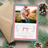 Familie Prettige feestdagen kerstfotokaart Feestdagenkaart
